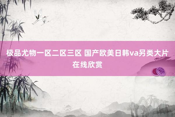 极品尤物一区二区三区 国产欧美日韩va另类大片在线欣赏