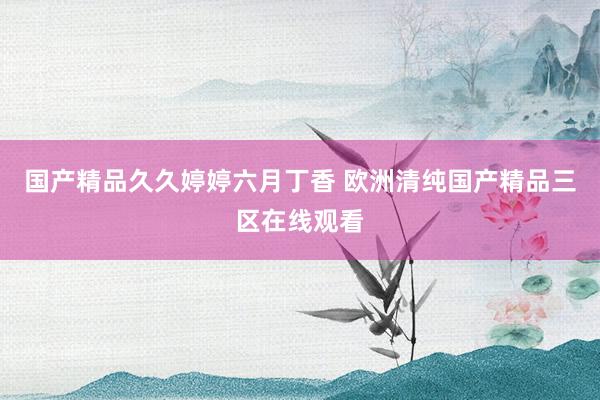 国产精品久久婷婷六月丁香 欧洲清纯国产精品三区在线观看