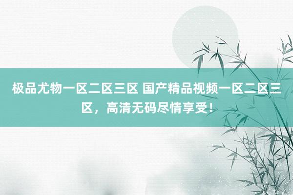 极品尤物一区二区三区 国产精品视频一区二区三区，高清无码尽情享受！