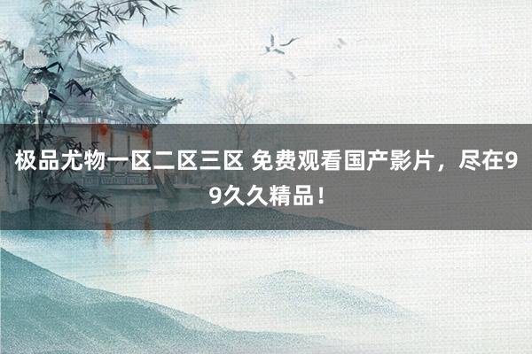 极品尤物一区二区三区 免费观看国产影片，尽在99久久精品！