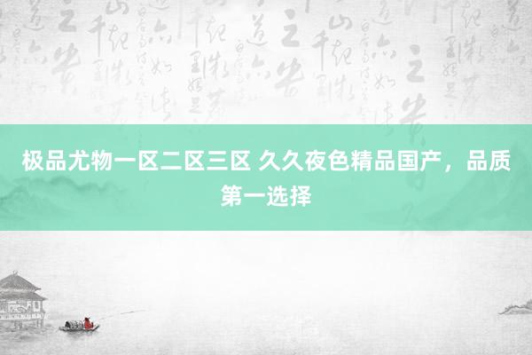极品尤物一区二区三区 久久夜色精品国产，品质第一选择