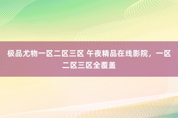 极品尤物一区二区三区 午夜精品在线影院，一区二区三区全覆盖