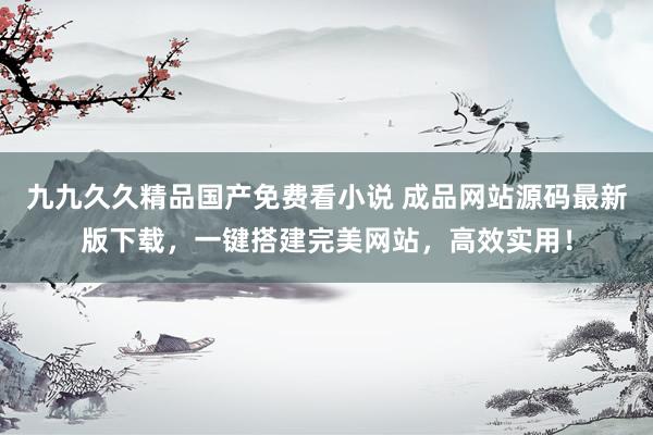 九九久久精品国产免费看小说 成品网站源码最新版下载，一键搭建完美网站，高效实用！