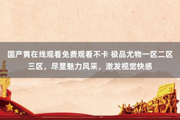 国产黄在线观看免费观看不卡 极品尤物一区二区三区，尽显魅力风采，激发视觉快感