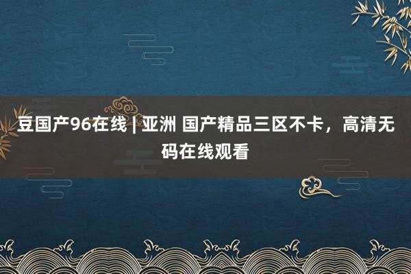 豆国产96在线 | 亚洲 国产精品三区不卡，高清无码在线观看