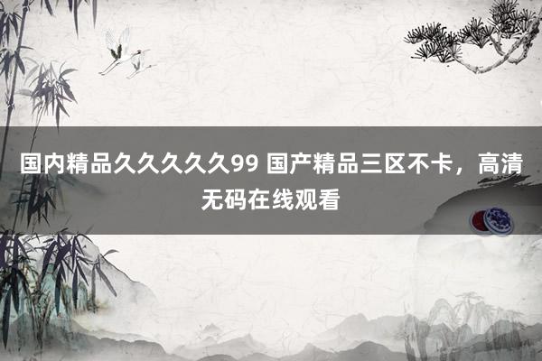 国内精品久久久久久99 国产精品三区不卡，高清无码在线观看