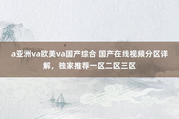 a亚洲va欧美va国产综合 国产在线视频分区详解，独家推荐一区二区三区